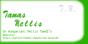 tamas mellis business card